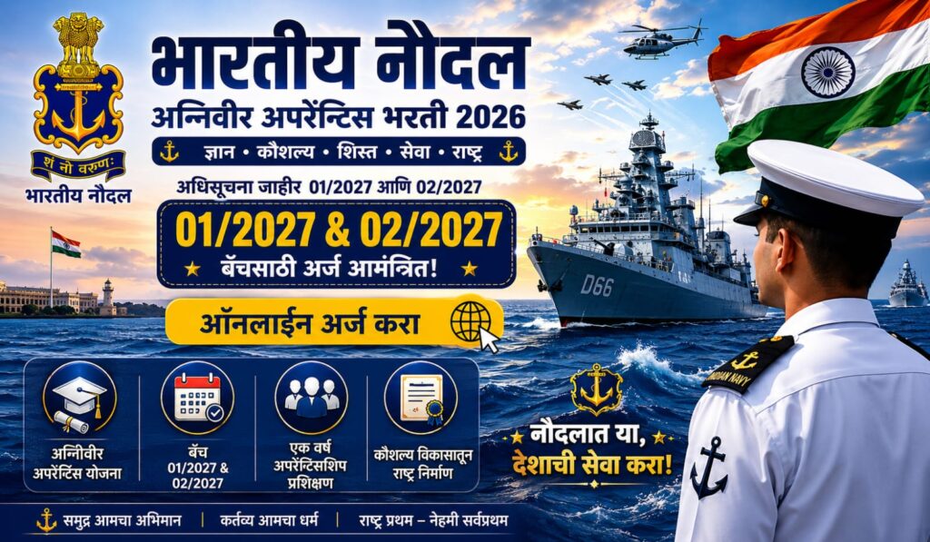 Indian Navy Agniveer Apprentice Bharti 2026