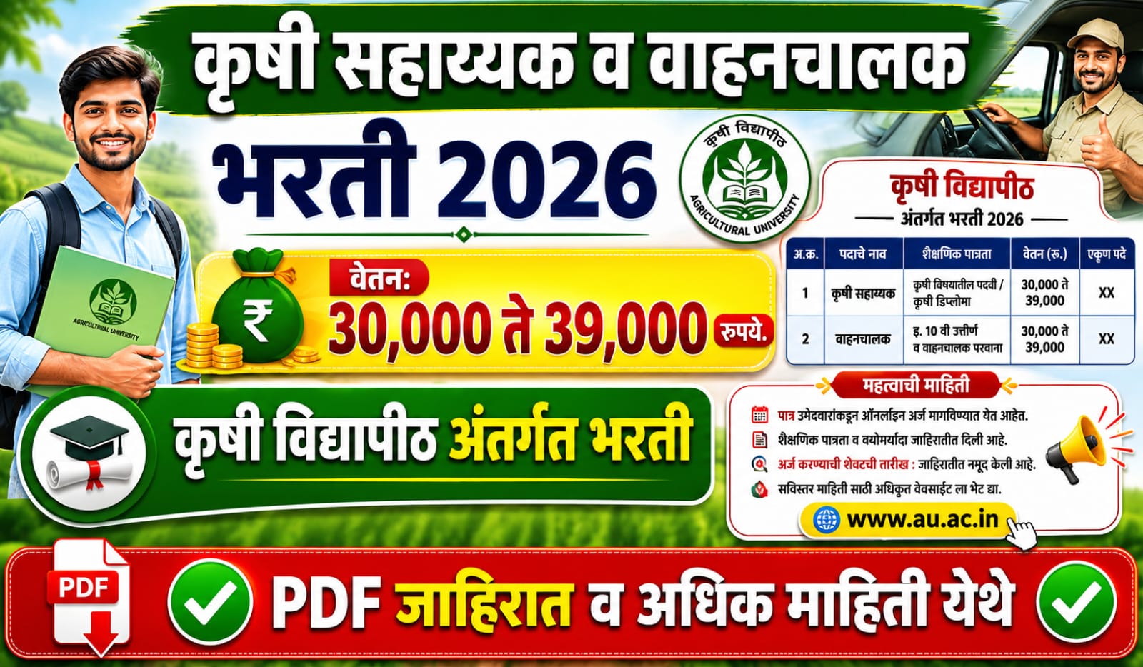 Krushi Sahayak Bharti 2026