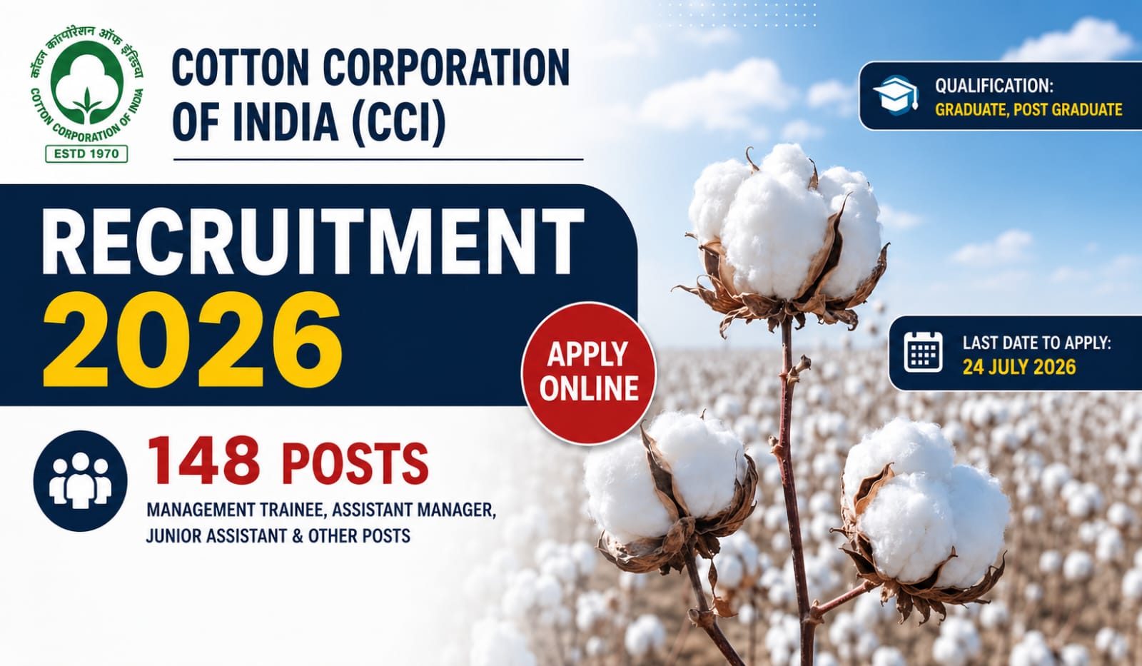 Cotton Corporation Bharti 2026