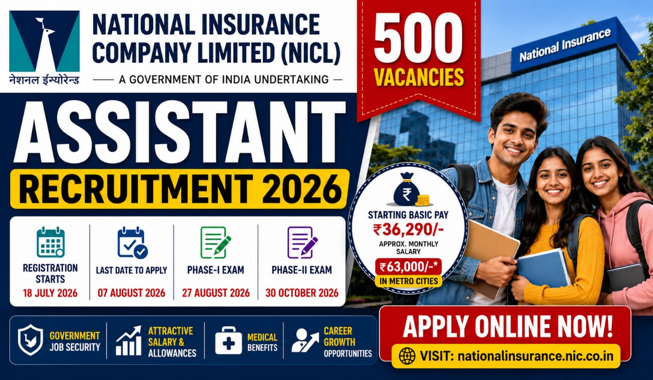NICL Assistant Bharti 2026