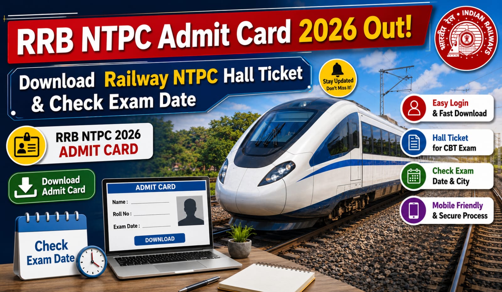 RRB Hall Ticket 2026