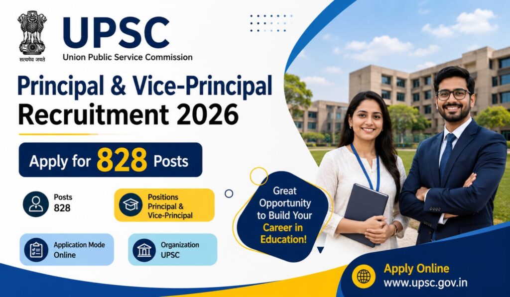 UPSC Principal Vice-Principal Bharti 2026