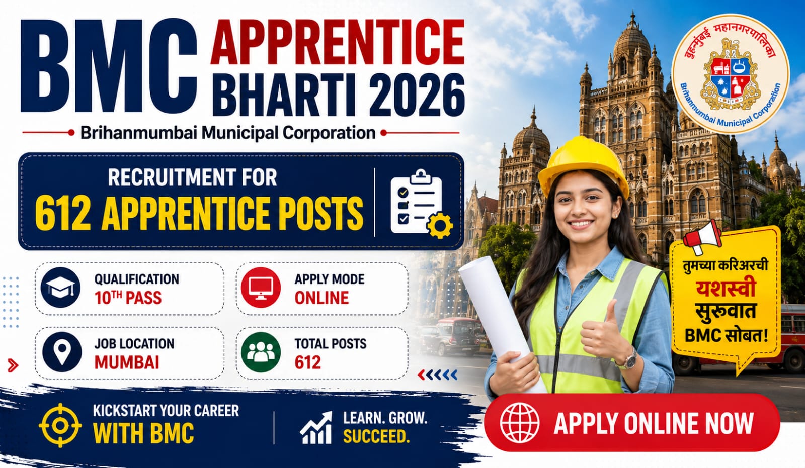 BMC Apprentice Bharti 2026