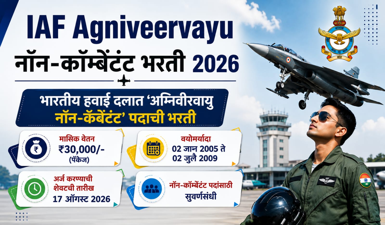 IAF Agniveervayu Non-Combatant Bharti 2026